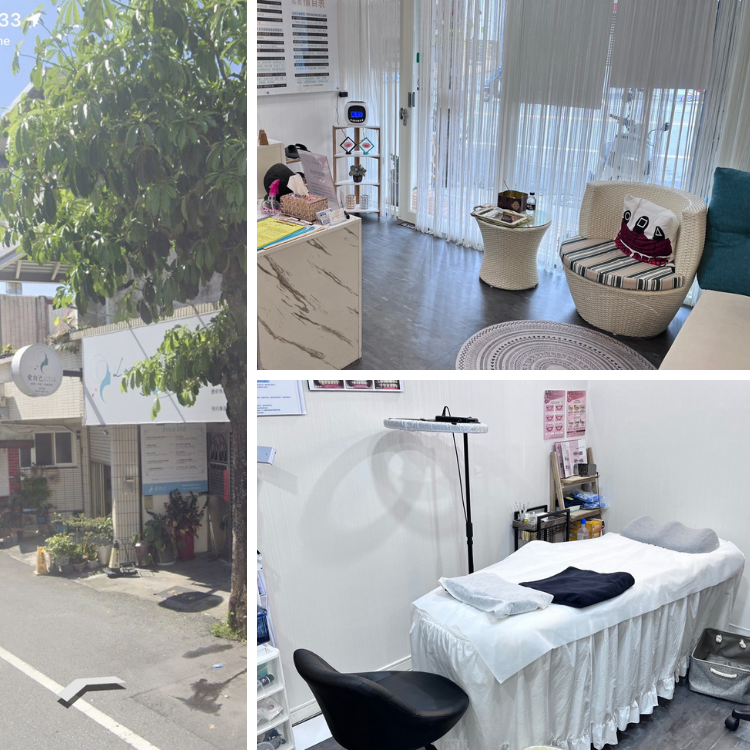花蓮美睫推薦店家門面與室內美容床